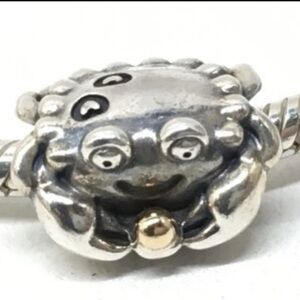 Retired Authentic Pandora Happy Crab Bead Charm